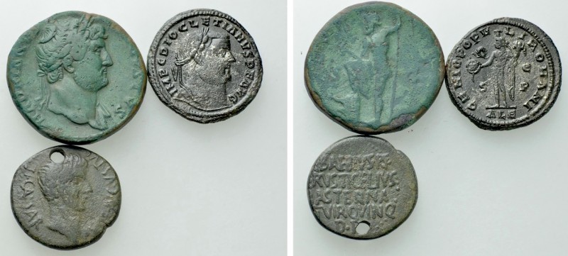 3 Roman Coins. 

Obv: .
Rev: .

. 

Condition: See picture .

Weight: g...