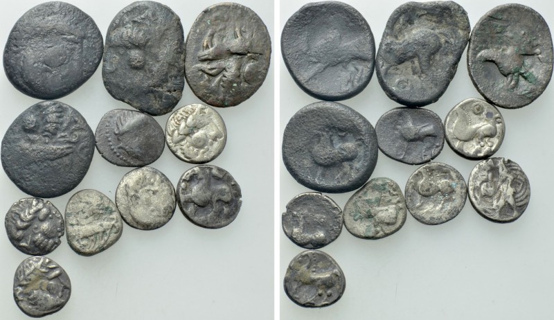 11 Celtic Coins. 

Obv: .
Rev: .

. 

Condition: See picture.

Weight: ...
