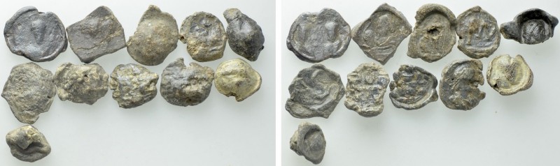 11 Roman and Byzantine Seals. 

Obv: .
Rev: .

. 

Condition: See picture...