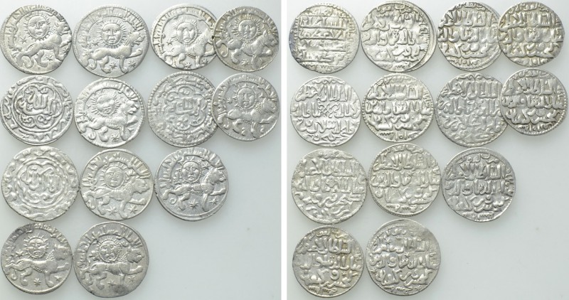 13 Islamic Coins. 

Obv: .
Rev: .

. 

Condition: See picture.

Weight:...