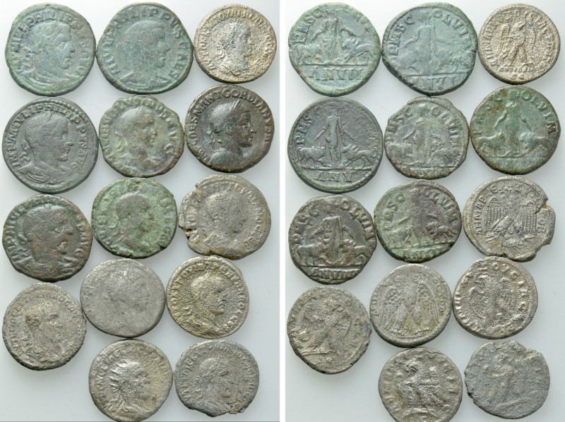 14 Roman Provincial Coins. 

Obv: .
Rev: .

. 

Condition: See picture.
...