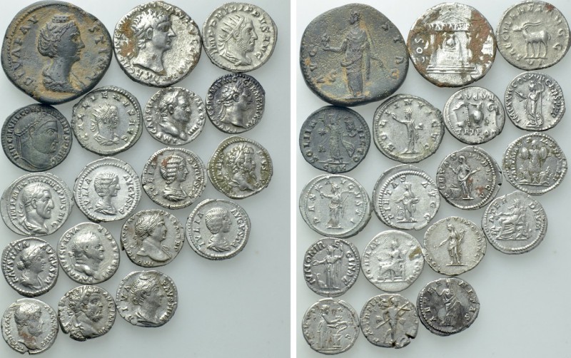 17 Roman Coins. 

Obv: .
Rev: .

.

Cistophoric Tetradrachm = Fouree 

...