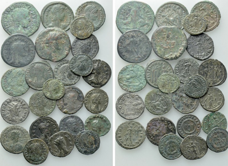 24 Late Roman Coins. 

Obv: .
Rev: .

. 

Condition: See picture.

Weig...