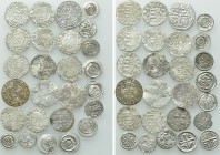 26 Medieval Coins; Mostly Hungary.