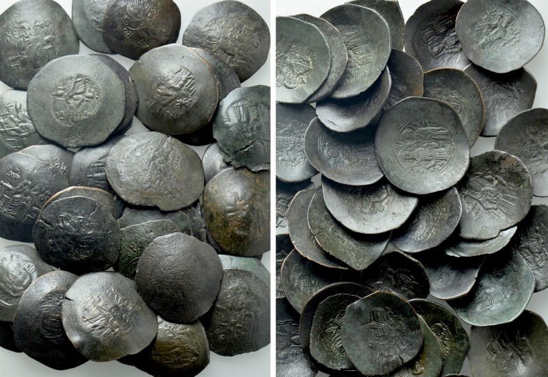 37 Cup Coins of the Late Byzantine Empire. 

Obv: .
Rev: .

. 

Condition...