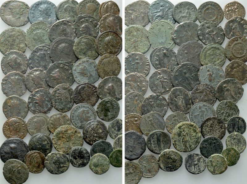 Circa 43 Ancient Coins. 

Obv: .
Rev: .

. 

Condition: See picture.

W...