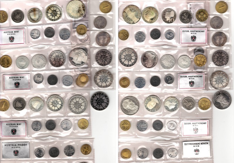 46 Austrian Coins. 

Obv: .
Rev: .

. 

Condition: See picture.

Weight...
