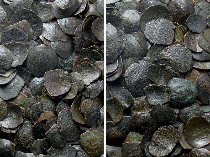 Circa 550 Byzantine Cup Coins. 

Obv: .
Rev: .

. 

Condition: See pictur...