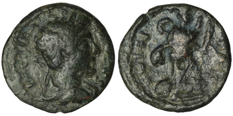 MYSIA. Parium. Marcus Aurelius (AD 161-180)
1AE Bronze (9mm, 3,91g)
Obv: Laureat...