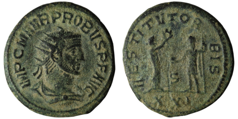 Probus (AD 276-282). Antioch
AE Antoninianus (21mm, 4,56g)