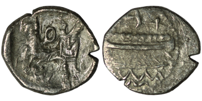 SAMARIA. 'Middle Levantine' Series. (Circa 375-333 BC).
AR Obol (11mm, 0,64g)