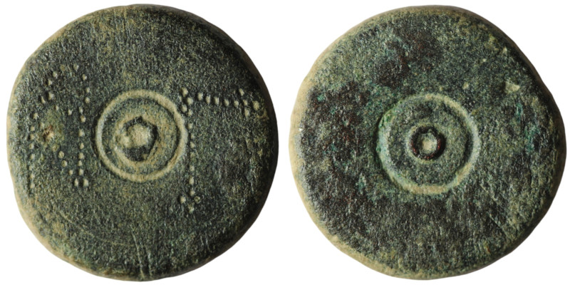 Byzantine weight
AE Bronze (24mm, 13,29g)