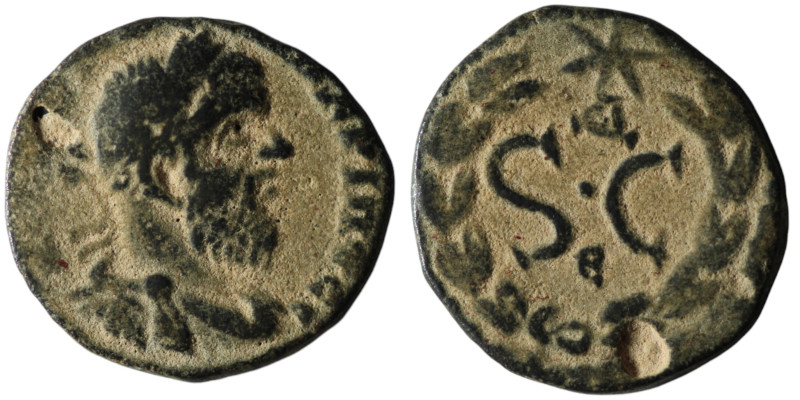 SYRIA, Seleucis and Pieria. Antioch. Macrinus (AD 217-218)
AE Bronze (18mm, 3,98...