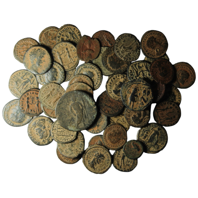 50 pieces mixed coins / SOLD AS SEEN, NO RETURN!
Artificial sandpatina