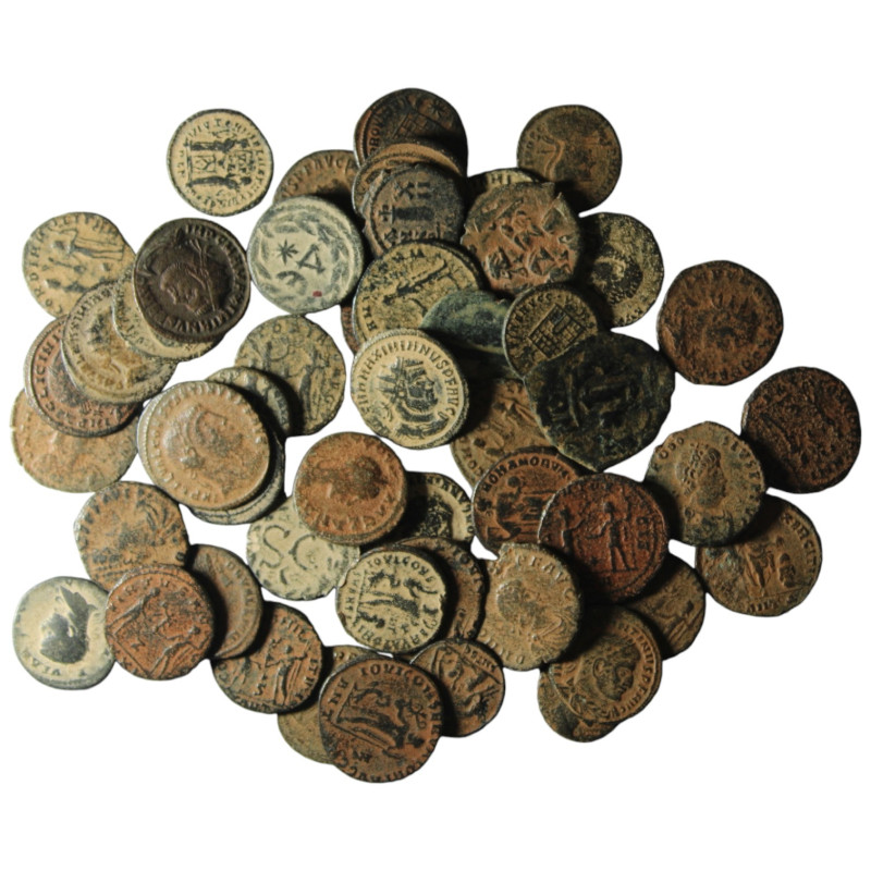 50 pieces mixed coins / SOLD AS SEEN, NO RETURN!
Artificial sandpatina