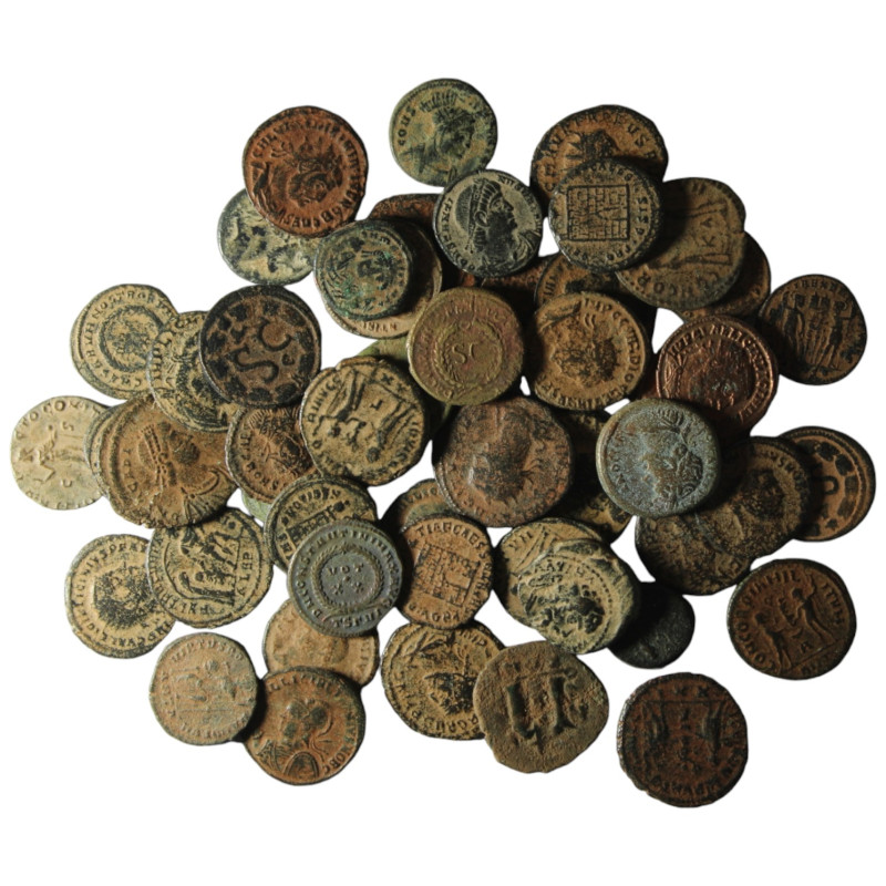 50 pieces mixed coins / SOLD AS SEEN, NO RETURN!
Artificial sandpatina