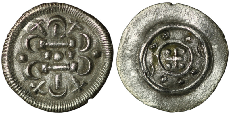 HUNGARY. Bela II (AD 1131-1141). 
AR Denar (11mm, 0,24g)