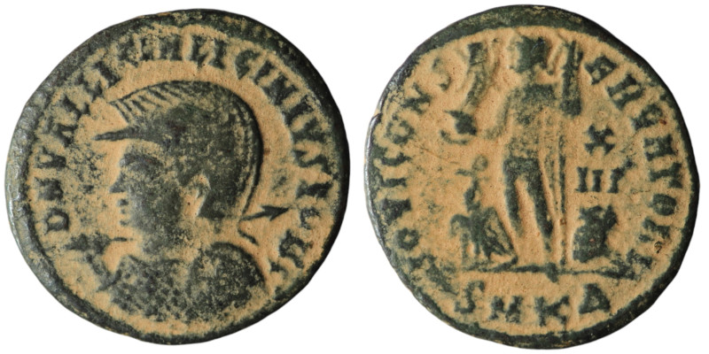 Licinius II, as Caesar (AD 317-324). Kyzikos
AE Follis (19mm, 2,50g)

Artificial...