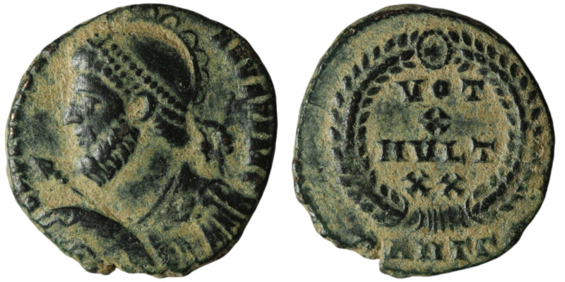 Julian II Apostata (AD 360-363). Antioch
AE Follis (18mm, 2,96g)