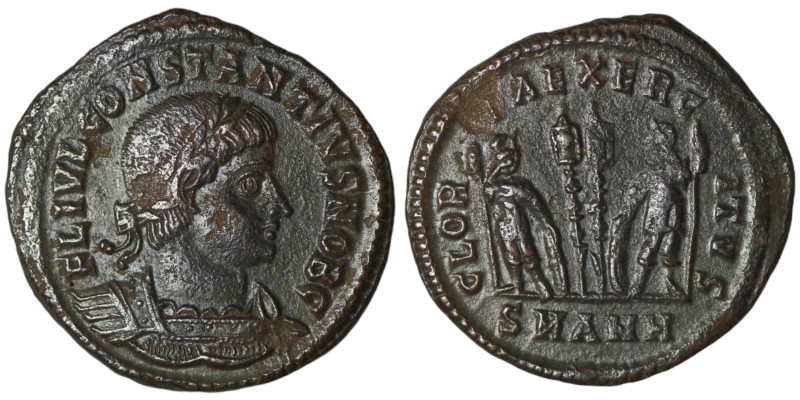 Constantius II, as Caesar (AD 324-337). Antioch
AE Follis (18mm, 1,89g)