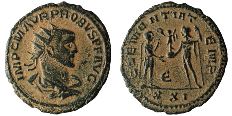 Probus, (AD 276-282). Antioch
AE Antoninianus (22mm, 2,92g)

Artificial sandpati...