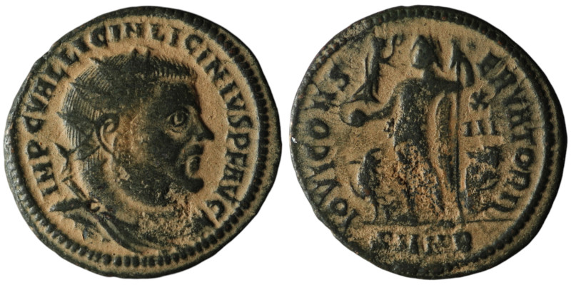 Licinius I (AD 308-324). Heraclea
AE Follis (20mm, 2,44g)

Artificial sandpatina