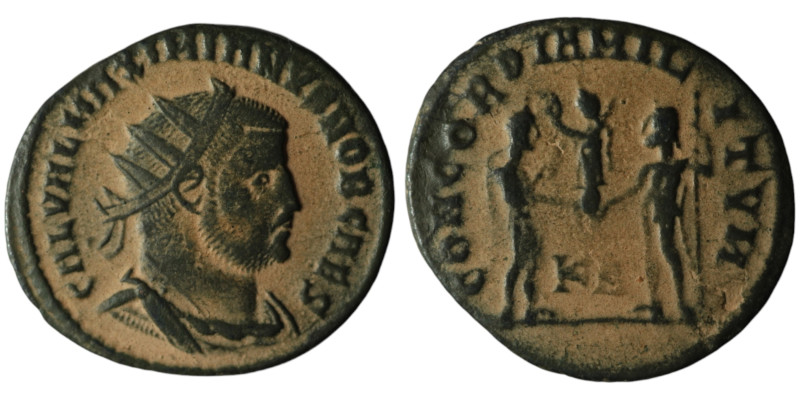 Galerius Maximianus, as Caesar (AD 293-305). Kyzikos
AE Antoninianus (21mm, 2,75...