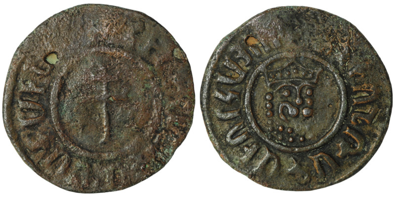 ARMENIA. Cilician Armenia, Levon I (AD 1198-1219)
AE Tank (30mm, 6,97g)