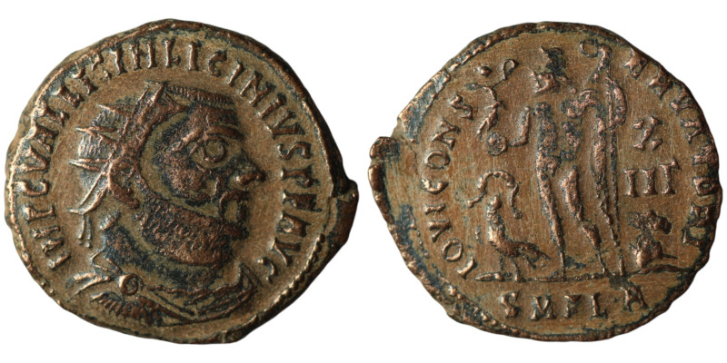 Licinius I (AD 308-324). Alexandria
AE Follis (20mm, 3,16g)