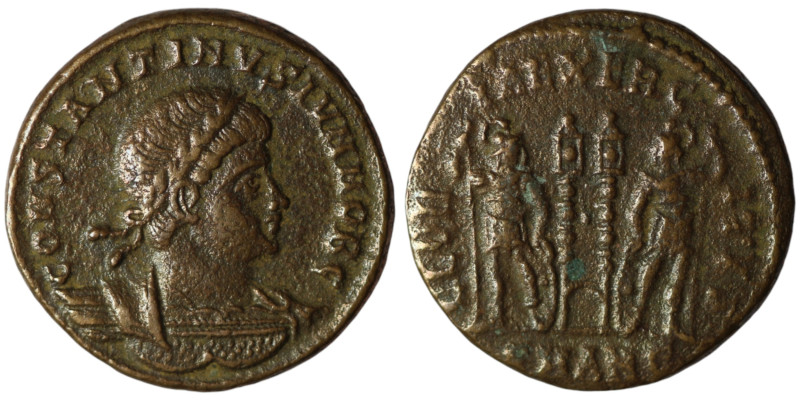 Constantine II, as Caesar (AD 317-337 ). Antioch
AE Follis (17mm, 2,43g)