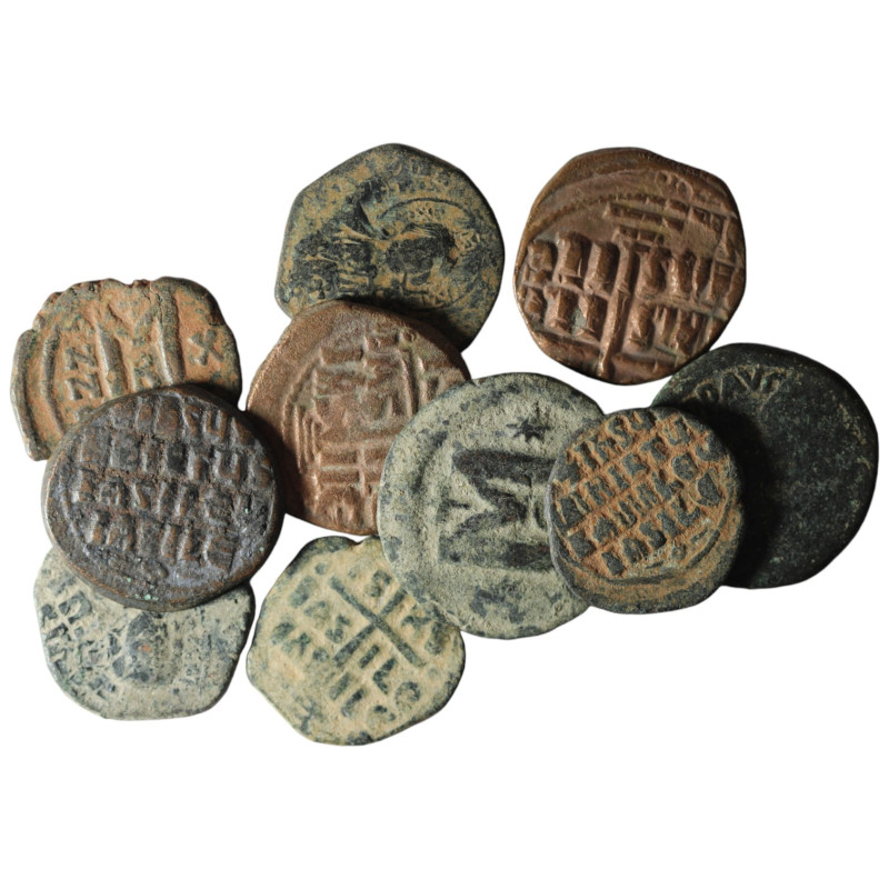 10 pieces Byzantine coins / SOLD AS SEEN, NO RETURN!