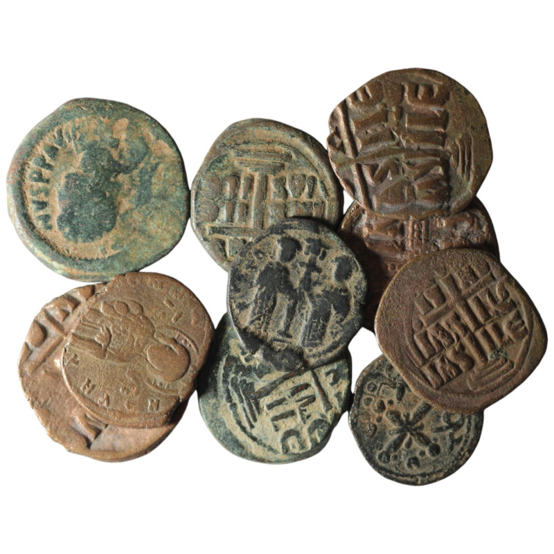 10 pieces Byzantine coins / SOLD AS SEEN, NO RETURN!