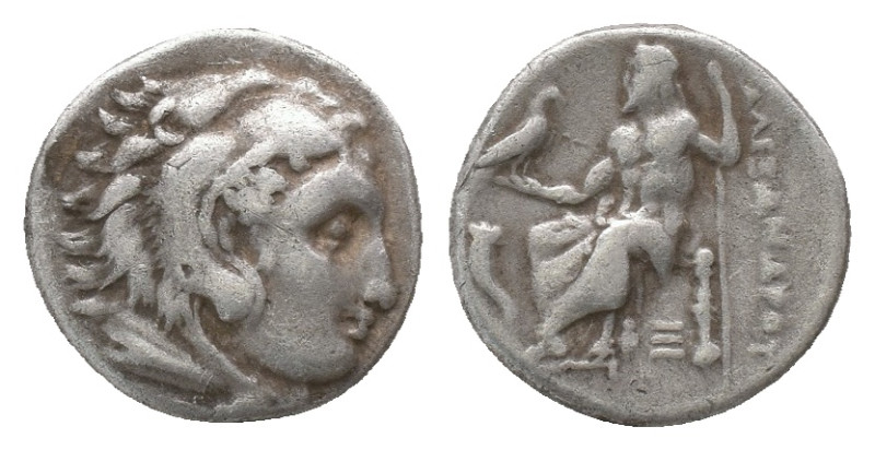 KINGS OF MACEDON. Alexander III 'the Great' (336-323 BC). Drachm.
Obv: Head of ...