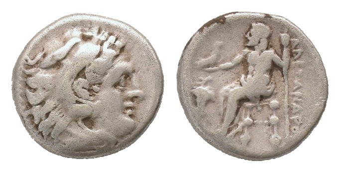 KINGS OF MACEDON. Alexander III 'the Great' (336-323 BC). Drachm.
Obv: Head of ...