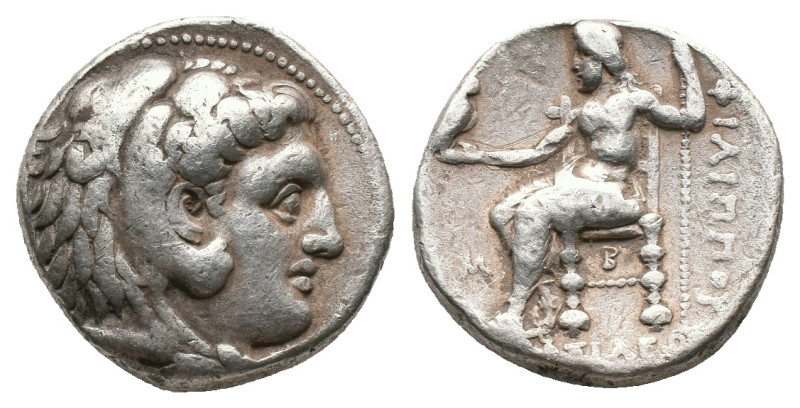 KINGS OF MACEDON. Philip III Arrhidaios (323-317 BC). Tetradrachm. Babylon.
Obv...
