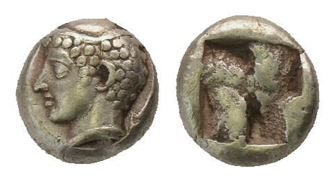 IONIA. Phokaia. EL Hekte (Circa 478-387 BC).
Obv: Head of Hermes left, wearing ...