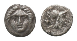 PISIDIA. Selge. Obol (Circa 350-300 BC).
Obv: Facing gorgoneion.
Rev: Helmeted head of Athena right; astragalos to left.
SNG BN 1931-2.
Condition:...