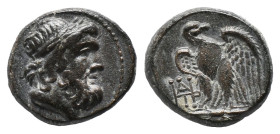 KINGS OF GALATIA. Deiotaros (Circa 63-59/8 BC). Ae.
Obv: Laureate head of Zeus right.
Rev: Eagle, with head right and wings spread, standing left on...