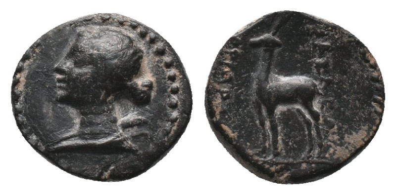 KINGS OF CAPPADOCIA. Ariarathes X Eusebes Philadelphos (42-36 BC). Ae. Eusebeia ...