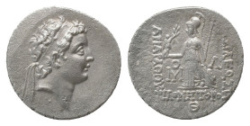 KINGS OF CAPPADOCIA. Ariarathes VII Philometor (Circa 116-100 BC). Drachm. Dated RY 9 (103 or 101 BC).
Obv: Diademed head right.
Rev: ΒΑΣΙΛΕΩΣ / ΑIΡ...