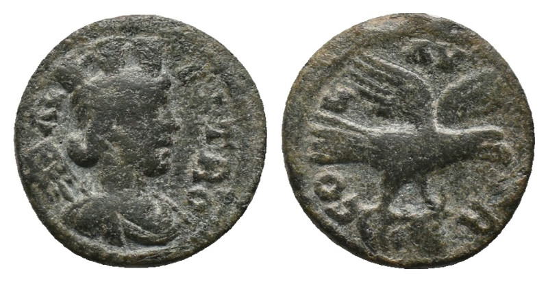 TROAS. Alexandria. Pseudo-autonomous. Time of Gallienus (260-268). Ae As.
Obv: ...