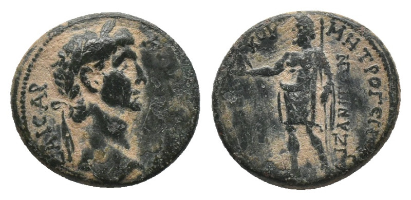 PHRYGIA. Aezanis. Claudius (41-54). Ae. Antiochus Metrogenes, magistrate.
Obv: ...