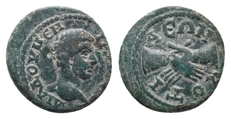 PHRYGIA. Cotiaeum. Diadumenian. (Caesar, 217-218) Ae.
Obv: ΔIAΔOVMЄNIANOC KA.
...