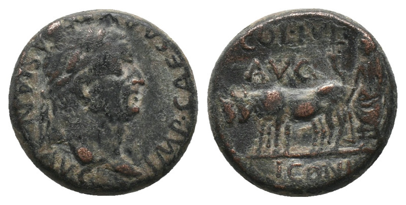 LYCAONIA. Iconium (as Claudiconium). Vespasian (69-79). Ae
Obv: IMP CAESAR VESP...