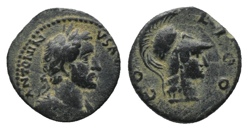 LYCAONIA. Iconium. Antoninus Pius (138-161). Ae.
Obv: ANTONINVS AVG PIVS.
Laur...