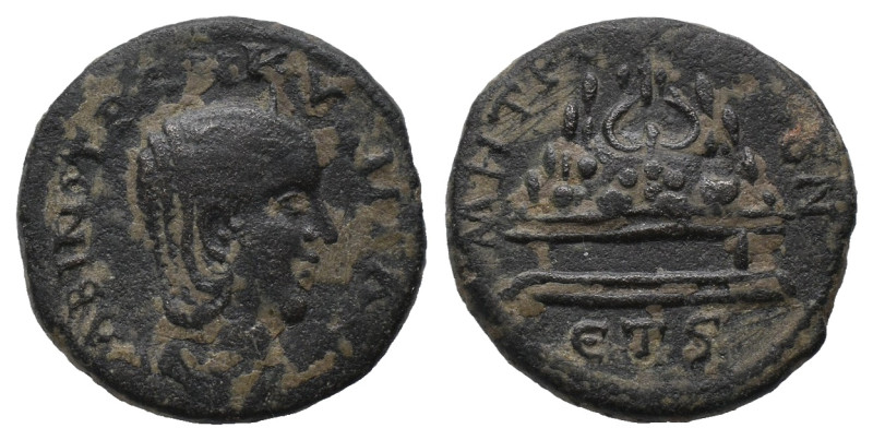 CAPPADOCIA. Caesarea. Tranquillina (Augusta, 241-244). Ae. Dated RY 6 of Gordian...