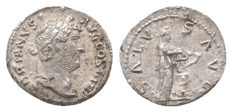 HADRIAN (117-138). Denarius. Rome.
Obv: HADRIANVS AVG COS III P P.
Bare head r...