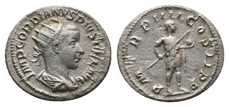 GORDIAN III (238-244). Antoninianus. Rome.
Obv: IMP GORDIANVS PIVS FEL AVG.
Ra...