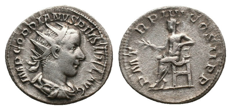 GORDIAN III (238-244). Antoninianus. Rome.
Obv: IMP GORDIANVS PIVS FEL AVG.
Ra...