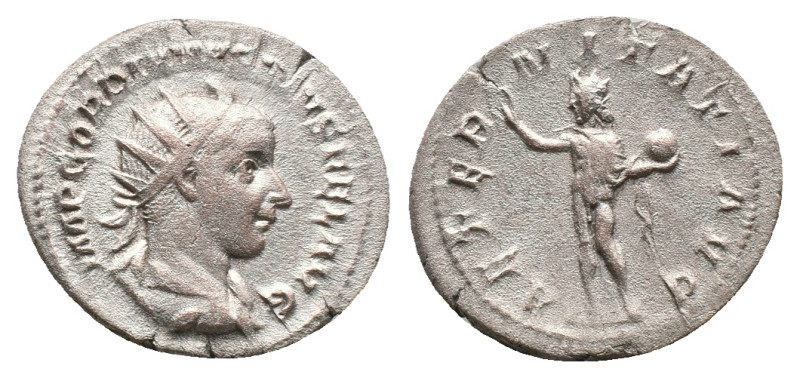 GORDIAN III (238-244). Antoninianus. Rome.
Obv: IMP GORDIANVS PIVS FEL AVG.
Ra...